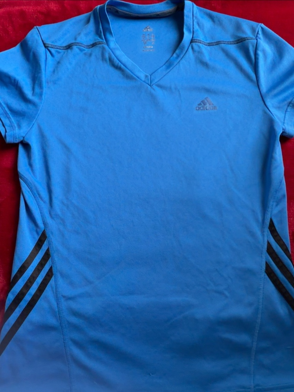 Adidas Vibrant Blue Tee: Adult S